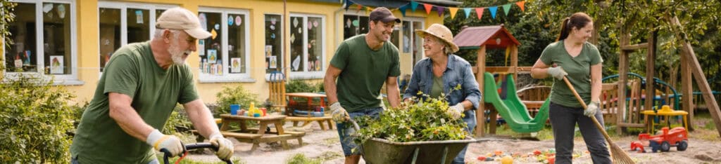 vrijwilliger groen en onderhoud